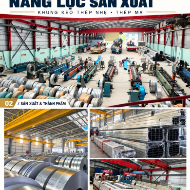 NHÀ MÁY SẢN XUẤT THÉP MẠ STEELTRUSS