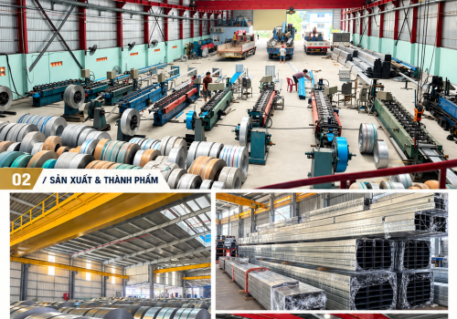 NHÀ MÁY SẢN XUẤT THÉP MẠ STEELTRUSS