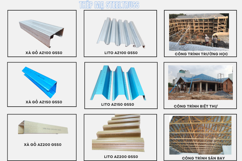 vật tư thép mạ Steeltruss