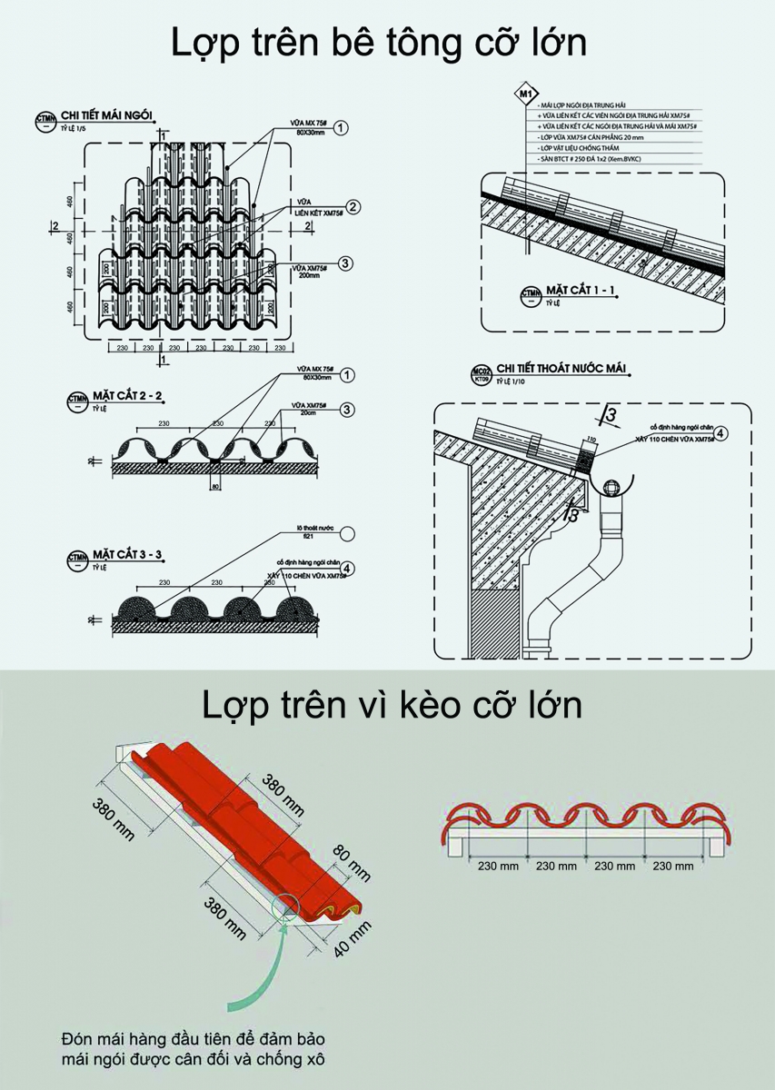 cách lắp đặt ngói địa trung hải