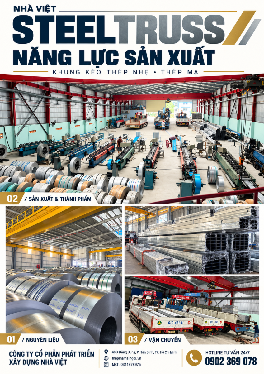 nhà máy sản xuất thép steeltruss